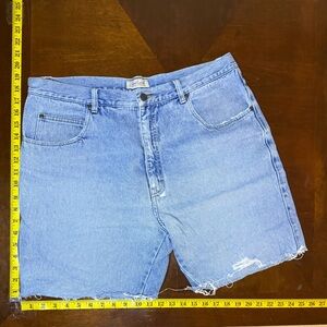 Vintage Great land cut Jorts light wash blue